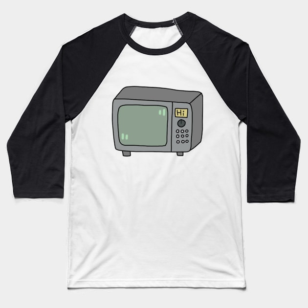 Micro Wave Baseball T-Shirt by zoez